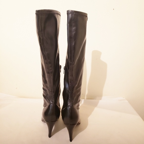 Nine West Black Tall Boots Size 7.5 - Picture 4 of 8